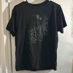 Black Graphic Men's Shirt